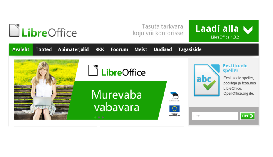 Tasuta eestikeelne kontoritarkvara - LibreOffice - vaata lähemalt!